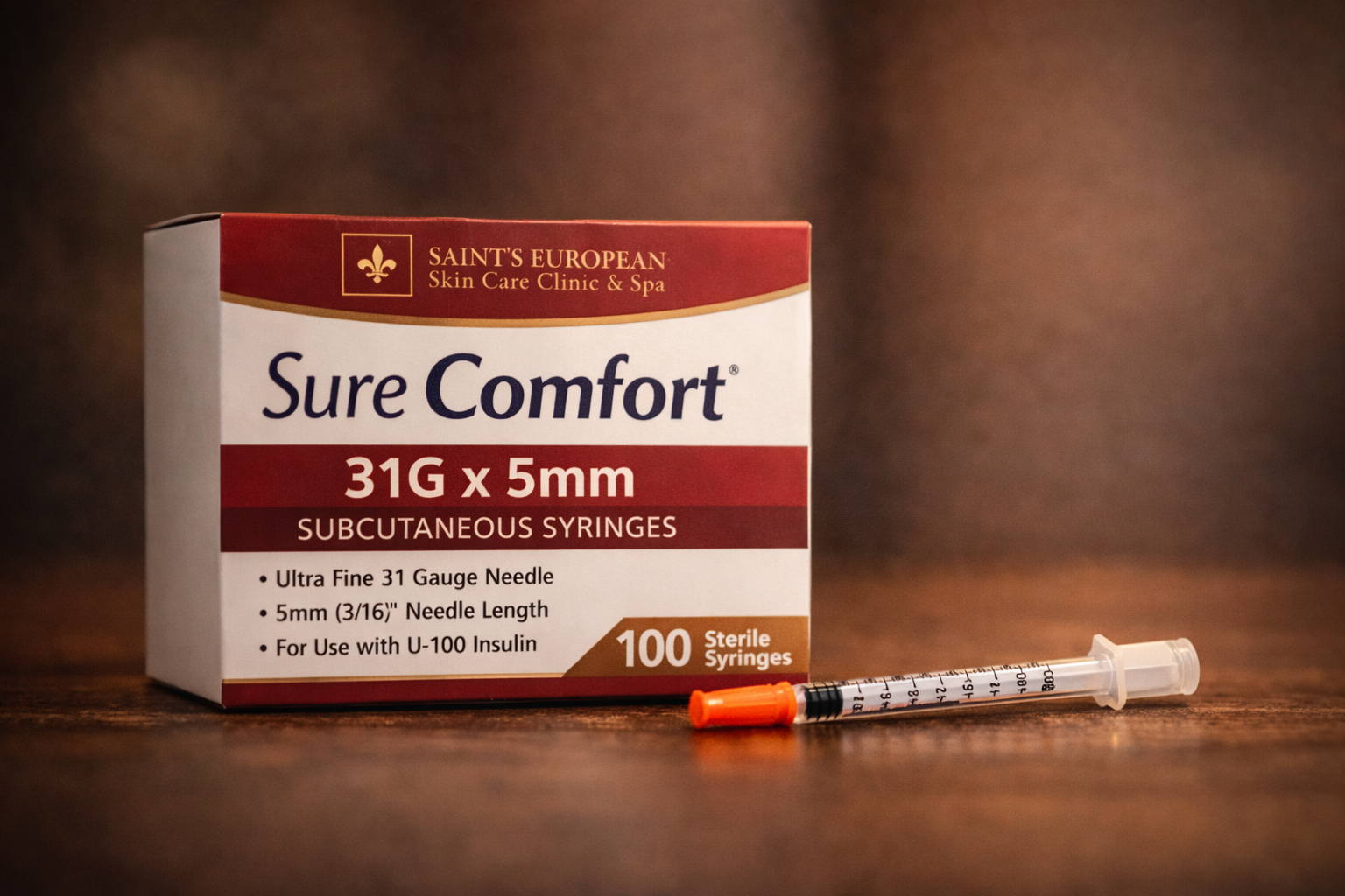 Sure Comfort 31G x 5mm Subcutaneouseous Syringes